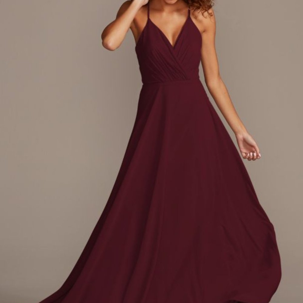 Wine/Burgundy Spaghetti Strap Dress